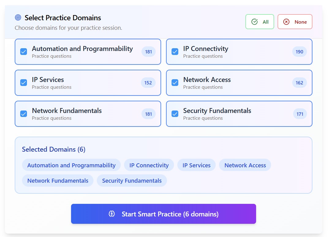 Smart Practice Interface